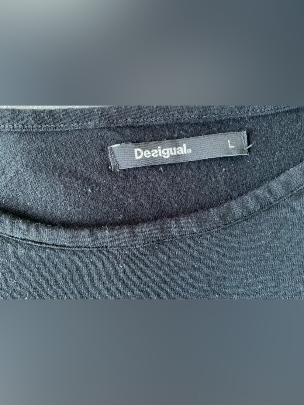 Desigual Floral Hummingbird Tunic Top Black Viscose Embroidered Size L - Picture 6 of 6